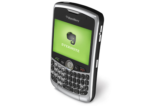 Evernote est maintenant disponible sur Blackberry Curve 8300