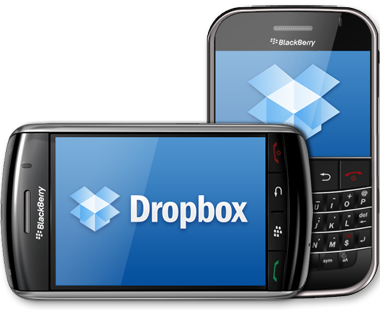DropBox disponible sur Blackberry